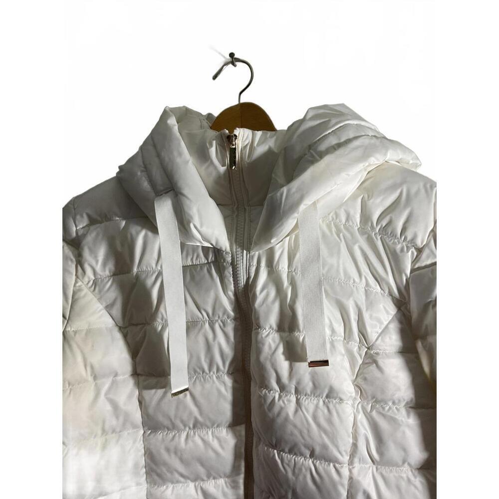Liz Claiborne White Women's Puffer Coat with Hood XL - Picture 3 of 15